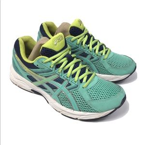 Asics Gel-Contend 3 Womens Size 6.5 Green Blue